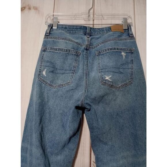 American Eagle Jeans‎ Ladies 2 Mom Jeans Medium Wash - Picture 4 of 9